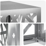Air Conditioner Cover Silver 110 x 50 x 105 cm Galvanised Steel 8014176