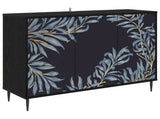 Sideboard DOKKUM Black Oak 102 x 33 x 76 cm Engineered Wood 8006977