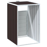 Wheelie Bin Storage for Single Bin Brown 72x81x115 cm Steel 4006174