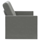 2 Seater Sofa Dark Grey 130 x 81 x 82 cm Velvet 42041055