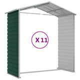 Garden Shed Green Galvanised Steel Large Garden Shed 3188241