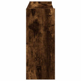 Shoe Rack Smoked Oak 80x25x62 cm Engineered Wood 859918