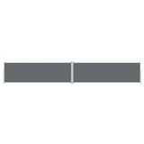 Retractable Side Awning Anthracite 160x1000 cm 318032