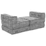 Modular Sofa 4 pcs Light Grey Fabric 3315109