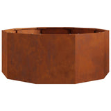 Planter Rusty 90 x 90 x 35 cm Weathering Steel 883737