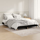 Bed Frame without Mattress Black 140x190 cm Engineered Wood 832070