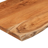 Table Top 60x60x2.5 cm Square Solid Wood Acacia Live Edge 370618
