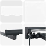 Manual Awning Frame with LEDs White and Anthracite 2.5 x 2 m 3420738
