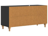 TV Cabinet with Drawer Black 89 x 34.5 x 60 cm Engineered Wood 894196