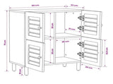 Storage Cabinets Natural 60 x 33 x 75 cm Solid Mango Wood 4018870