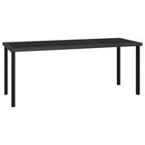 Outdoor Dining Set Black and Cream 3100399