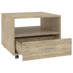 Coffee Table Sonoma Oak 55x55x40 cm Engineered Wood 810929