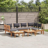 Garden Sofa Set 4 pcs Brown and Grey 3356877