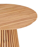 Side Table Brown 70 x 70 x 75 cm Solid Teak Wood 42006349