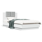 Bed Frame without Mattress White 100x200 cm 3209933
