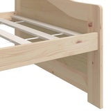 Day Bed Natural Pine Solid pinewood 90x200 cm 322164
