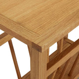 Magazine Table 45x27x42 cm Solid Oak Wood 289184
