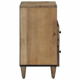 Bed cabinet with Drawer Brown 50 x 33 x 60 cm Solid Mango Wood 4018342