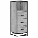 Bathroom Cabinet Grey Sonoma 35x37.5x100 cm Engineered Wood 849252