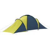 Camping Tent 6 Persons Blue and Yellow 93185