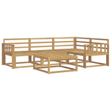 Outdoor Sofa Set 5 pcs White 79 x 79 x 37 cm Solid Acacia Wood 3386403