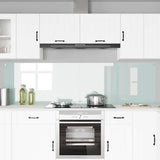 Kitchen Backsplash 2 pcs White 110 x 60 cm Tempered Glass 3415484