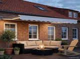 Manual Awning Frame with LEDs White 2.5 x 2 m 3420510