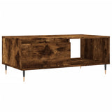 Coffee Table Smoked Oak 90x50x36.5 cm Engineered Wood 830561