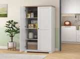 172cm Kitchen Cupboard, Freestanding Storage Cabinet with Doors and Shelves, Modern 2-Door Kitchen T3398P378085
