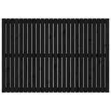 ZNTS Wall Headboard Black 159.5x3x110 cm Solid Wood Pine 824952
