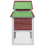 Chicken Coop Mocha 186,5x58,5x113 cm Solid Wood Pine 172230