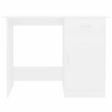 801080 Desk White 100x50x76 cm Engineered Wood