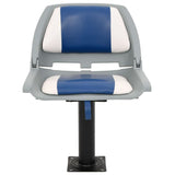2 Piece Foldable Boat Seat Set Blue and White 48x51x41 cm 3284279
