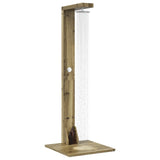 Outdoor Shower 210 cm Impregnated Pine Wood and Stainless Steel 886359