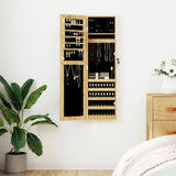 Mirror Jewellery Cabinet Wall Mounted 30x8.5x106 cm 353216