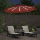 Umbrella Terracotta 294 x 294 x 248 cm Polyester and Aluminium 42003390