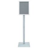 Pedestal Poster Stand 32 x 27 x 119 cm Cast Iron Silver 42030064