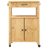 Kitchen Trolley MONZA 60x40x88.5 cm Solid Wood Pine 376097