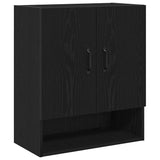 Wall Cabinet Black Oak 60 x 30 x 70 cm Engineered Wood 862798