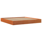 Bed Frame without Mattress Wax Brown 200x200 cm Solid Wood Pine 844814