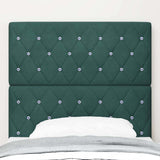 Headboard with Headboard Dark Green 100 cm Faux Leather 3337755
