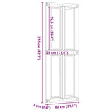 Barn Door CORONA 80x210 cm Solid Wood Pine 4103416