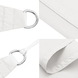 Sunshade Sail Oxford Fabric Rectangular 4x5 m White 135271