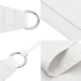 Sun Shade Sail White 7x5x5 m 100% Polyester Oxford 4001005