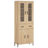 Highboard Sonoma Oak 69.5x34x180 cm Engineered Wood 3198540