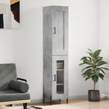 Highboard Concrete Grey 34,5x34x180 cm Engineered Wood 3200397
