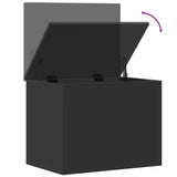 Storage Box Black 60x42x46 cm Engineered Wood 840654