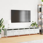 TV Cabinet White 202x39x43.5 cm Cold-rolled Steel 3307154