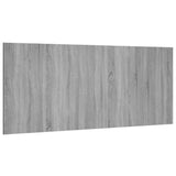 816977 Bed Headboard Grey Sonoma 200x1,5x80 cm Engineered Wood