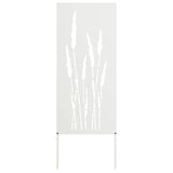 Garden Privacy Screen White 50 x 140 cm Cold-rolled steel 876309
